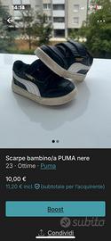 Scarpe bambino/a Puma nere