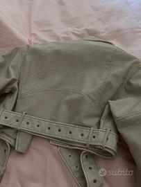 Giacca Zara corta in similpelle xs