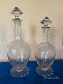Due bottiglie da liquore vintage