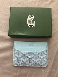 Portacarte goyard azzurro