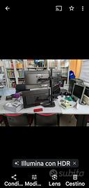 Supporto Braccio con 4 monitor