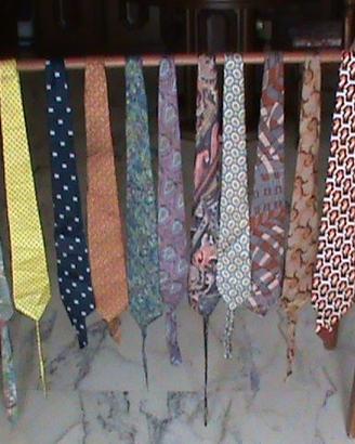 CRAVATTE FANTAS.MISTO SETA, MADE IN ITALY ANNI 70