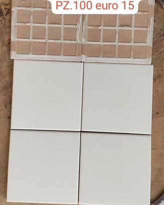 Piastrelle 10x10 bianco matt