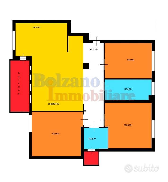 Appartamento di 125 m² con 4 locali e box auto a B