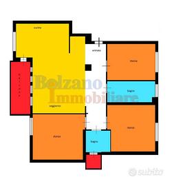 Appartamento di 125 m² con 4 locali e box auto a B