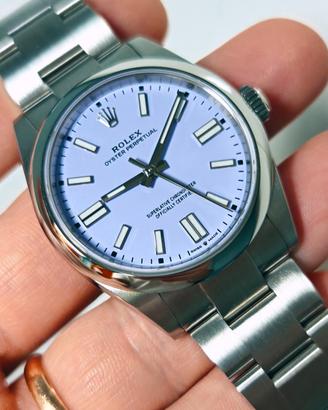 Rolex OP 41 lavanda 134300 nuovo 06/2026 ITA full
