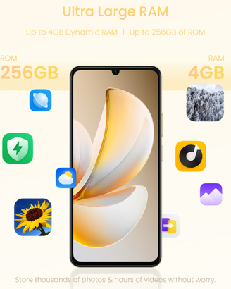 Smarphone realme Note 70T 4G 4+256GB 32MP 6000mAh