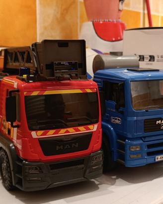 Set 2 camion MAN - Betoniera + Pompieri