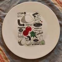 piatto pizza da collezione della Bormioli 