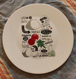 piatto pizza da collezione della Bormioli 