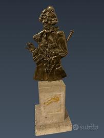 Scultura vintage Mozart firmata Mottes