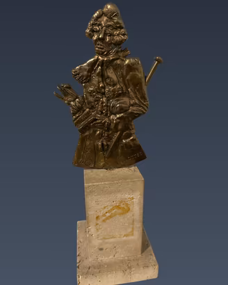 Scultura vintage Mozart firmata Mottes