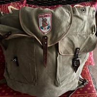 Zaino vintage Dolomiti in tela – stile alpino