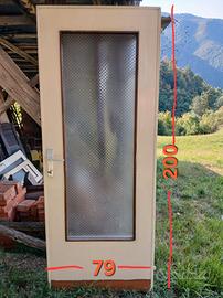 Porta interna a vetro vintage