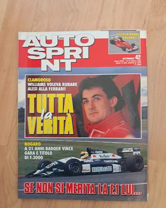 Autosprint 1992 SPECIALE Patrick Head - Jean Alesi