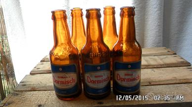6 BOTTIGLIETTE BIRRA "DORMISCH" cl 19 ORIGINALI 60