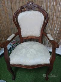 Coppia di poltrone da scrivania stile '800