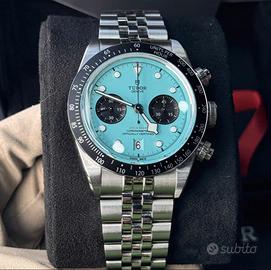 TUDOR Black Bay Chrono "Flamingo Blue" full set