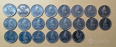 Monete Svizzere Lotto 47 Franco 1968/1969 AR,