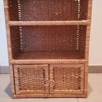 Mobiletto in vimini pensile