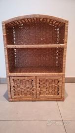 Mobiletto in vimini pensile