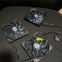 Ventole pc azzurre con led blu