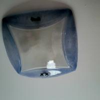 Applique a soffitto vetro azzurro