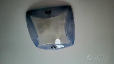 Applique a soffitto vetro azzurro