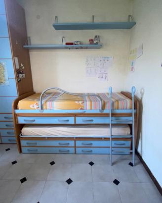 2 letti salvaspazio camera bimbi- Moretti Compact