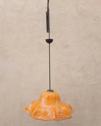 lampadario ninfee design Venini toni zuccheri 