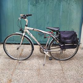 Bicicletta Bottecchia Verde Natura con borse BRN