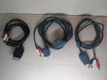 Blocco 3 Cavi per videogioco XBOX 360.