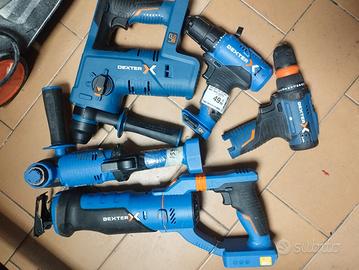 5 attrezzi Dexter a batteria 
