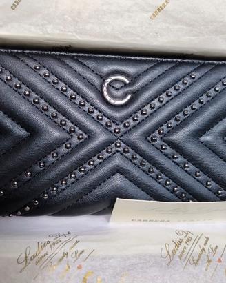 Portafoglio donna Carrera Italia, colore nero. Log