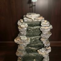 Fontana Zen a Cascata con Lampada Orientabile59x30