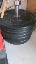 bilanciere olimpionico con pesi