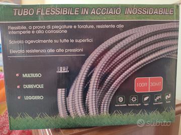 Tubo pompa flessibile in acciaio inox da 30 metri 