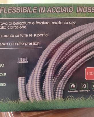 Tubo pompa flessibile in acciaio inox da 30 metri 