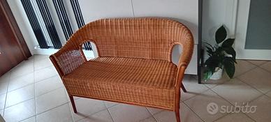 divanetto  midollino 