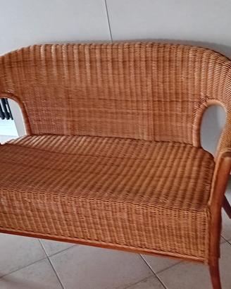 divanetto  midollino 
