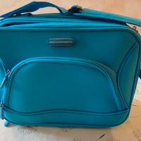 Beauty case rigido in stoffa 
