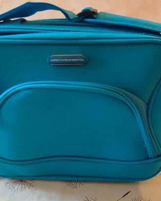 Beauty case rigido in stoffa 
