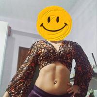 Crop top in velo