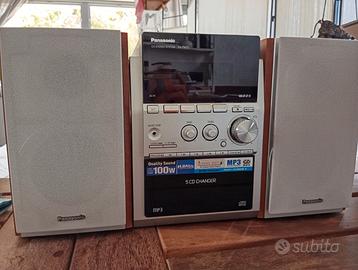 Panasonic 5CD change stereo system MP3 playback