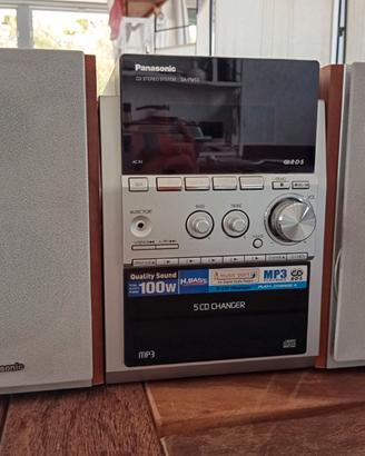 Panasonic 5CD change stereo system MP3 playback