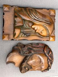 Coppia Bassorilievi Sacri