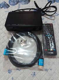 Decoder digitale DVB T2 HD, NUOVO marca I-CAN T860