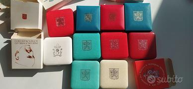 10 astucci per monete vaticano vuoti