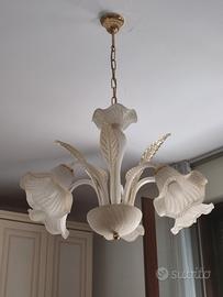 Lampadario e due abat jour