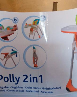 Seggiolone chicco polly 2 n 1